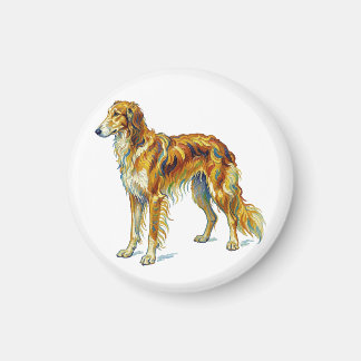 Hond Geschenk Levendige Kleurrijke Saluki Hond Ont Magneet