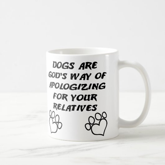 Hond Geschenk Van God Grappige Mok of Reisbeker (Rechts)