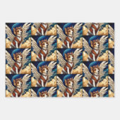 Hond gevleugelde Steampunk Inpakpapier Vel (Voorkant 3)