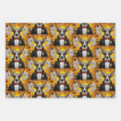 Hond gevleugelde Steampunk Inpakpapier Vel (Voorkant 2)