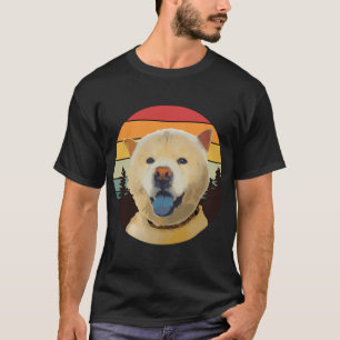 HOND GEZICHT chow chow HOND BOS RETRO DENNEN ZONSO T-shirt