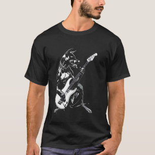 Hond Gitarist Gitaar - Duitse Pinscher Dad Mom T-shirt