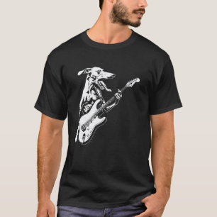 Hond Gitarist Gitaar - Greyhound Vader Moeder T-shirt