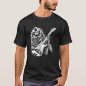 Hond Gitarist Gitaar - Tibetaanse Mastiff Pap Mam T-shirt (Voorkant)