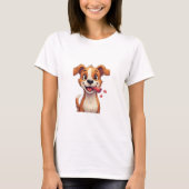 Hond Glimlachend Vrouwen T-shirt (Voorkant)