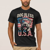 Hond God zegene de VS T-shirt (Voorkant)