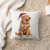 Hond Golden Retriever Sinterklaas Kerstmis Xmas Li Kussen (Deken)