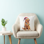 Hond Golden Retriever Sinterklaas Kerstmis Xmas Li Kussen (Stoel)