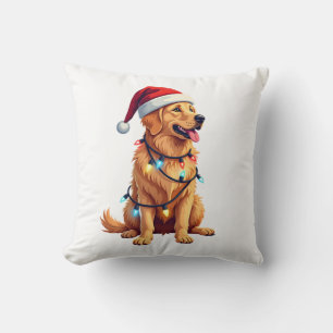 Hond Golden Retriever Sinterklaas Kerstmis Xmas Li Kussen