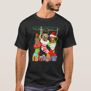 Hond Gouden Retriever Kerst Soks Xmas Pyjama P T-shirt