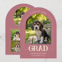 Hond Graduatie Feest Uitnodiging Huisdier Foto's R
