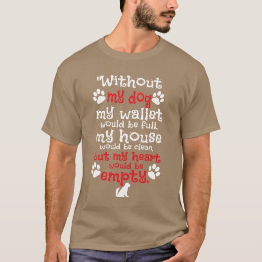 Hond Grappig Hond Quote Cadeau retro T-shirt (Voorkant)