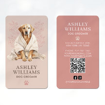 Hond Groomer Blush Elegant QR Code
