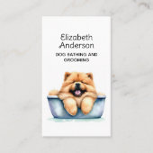 Hond Groomer Chow Afspraak Visitekaartje (Voorkant)