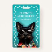 Hond Groomer Paw Print Rand Badge (Achterkant)