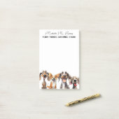 Hond Groomer Pet Services Business Post-it® Notes (Op bureau)