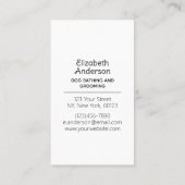 Hond Groomer Poedel Visitekaartje (Achterkant)