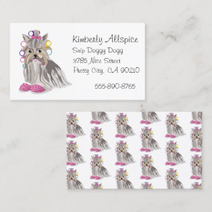 Hond Groomer Salon Yorkshire Terrier Yorkie Visitekaartje