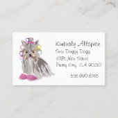 Hond Groomer Salon Yorkshire Terrier Yorkie Visitekaartje (Voorkant)