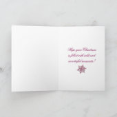 Hond Groomer Vet Kerst Scooter Meisje Mobiel Huisd Feestdagen Kaart (Binnen)