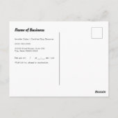 Hond Grooming Afspraak Pink Bow Black Puppy Briefkaart (Achterkant)