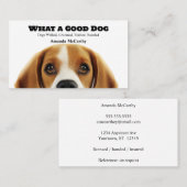 Hond Grooming Boarding Training Wandelen Visitekaartje (Voorkant / Achterkant)