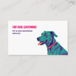 Hond Grooming Custom QR Visitekaartje