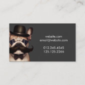 Hond Grooming Fun Pet Franse Bulldog Visitekaartje (Achterkant)