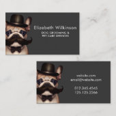 Hond Grooming Fun Pet Franse Bulldog Visitekaartje (Voorkant / Achterkant)
