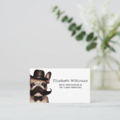 Hond Grooming Grappige Puppy Pet Franse Bulldog Visitekaartje (Staand voorkant)