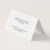 Hond Grooming houten panelen Visitekaartje (Achterkant)