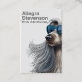 Hond Grooming Moderne Eenvoudige Typografie Visitekaartje (Voorkant)