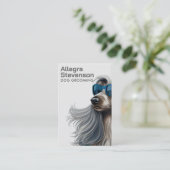 Hond Grooming Moderne Eenvoudige Typografie Visitekaartje (Staand voorkant)