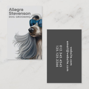 Hond Grooming Moderne Eenvoudige Typografie Visitekaartje