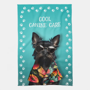 Hond Grooming Paw Print Handdoek