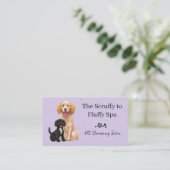Hond Grooming Salon Huisdier Zorg Visitekaartje (Staand voorkant)