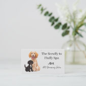 Hond Grooming Salon Huisdier Zorg Visitekaartje (Staand voorkant)