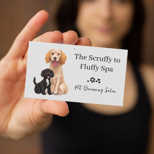 Hond Grooming Salon Huisdier Zorg Visitekaartje