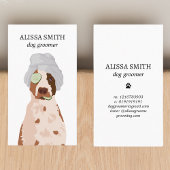 Hond Grooming Spa Grappig Esthetisch Visitekaartje