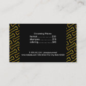 Hond Grooming Tools | Gouden Botten Visitekaartje (Achterkant)