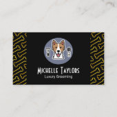 Hond Grooming Tools | Gouden Botten Visitekaartje (Voorkant)