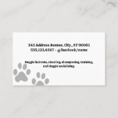 Hond Grooming Tools | Huisdierenservices Afsprakenkaartje (Achterkant)