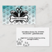 Hond Grooming Tools | Huisdierenservices Afsprakenkaartje (Voorkant / Achterkant)