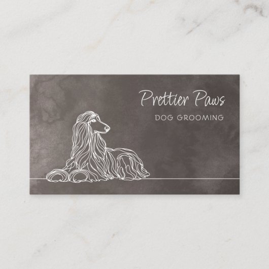 Hond Grooming Trainer Wandelen Zitten Visitekaartje (Voorkant)