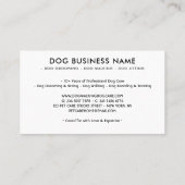 Hond Grooming Wandelen Zitten Boarding Training Visitekaartje (Achterkant)