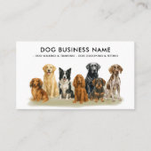 Hond Grooming Wandelen Zitten Boarding Training Visitekaartje (Voorkant)