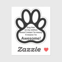 Hond Haar Geweldige Sticker