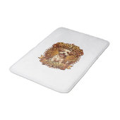 Hond Haar Is Glitter Fluffy Gouden Lint_1 Badmat (Gekanteld)