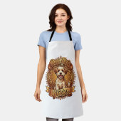 Hond Haar Is Glitter Fluffy Gouden Lint_1 Schort (Gedragen)