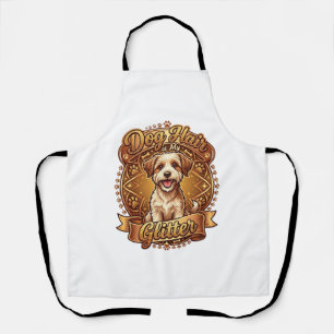Hond Haar Is Glitter Fluffy Gouden Lint_1 Schort